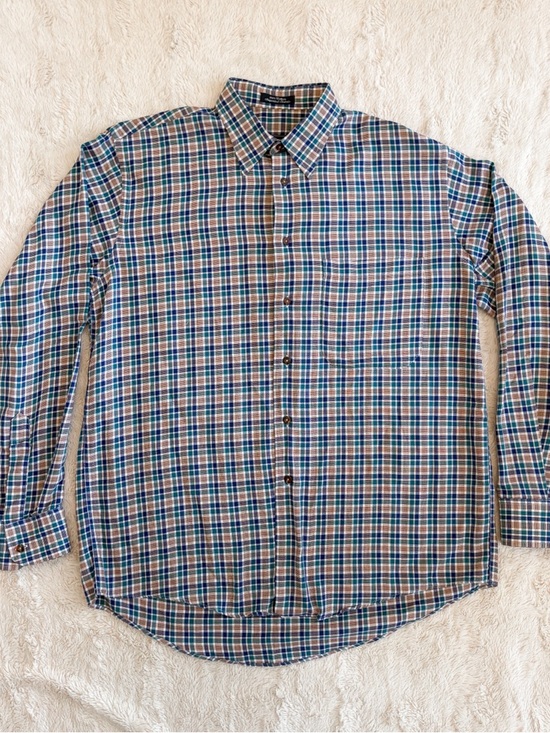 Burberry Other - Vintage Burberrys Plaid Button Down Shirt Men’s Medium Preppy